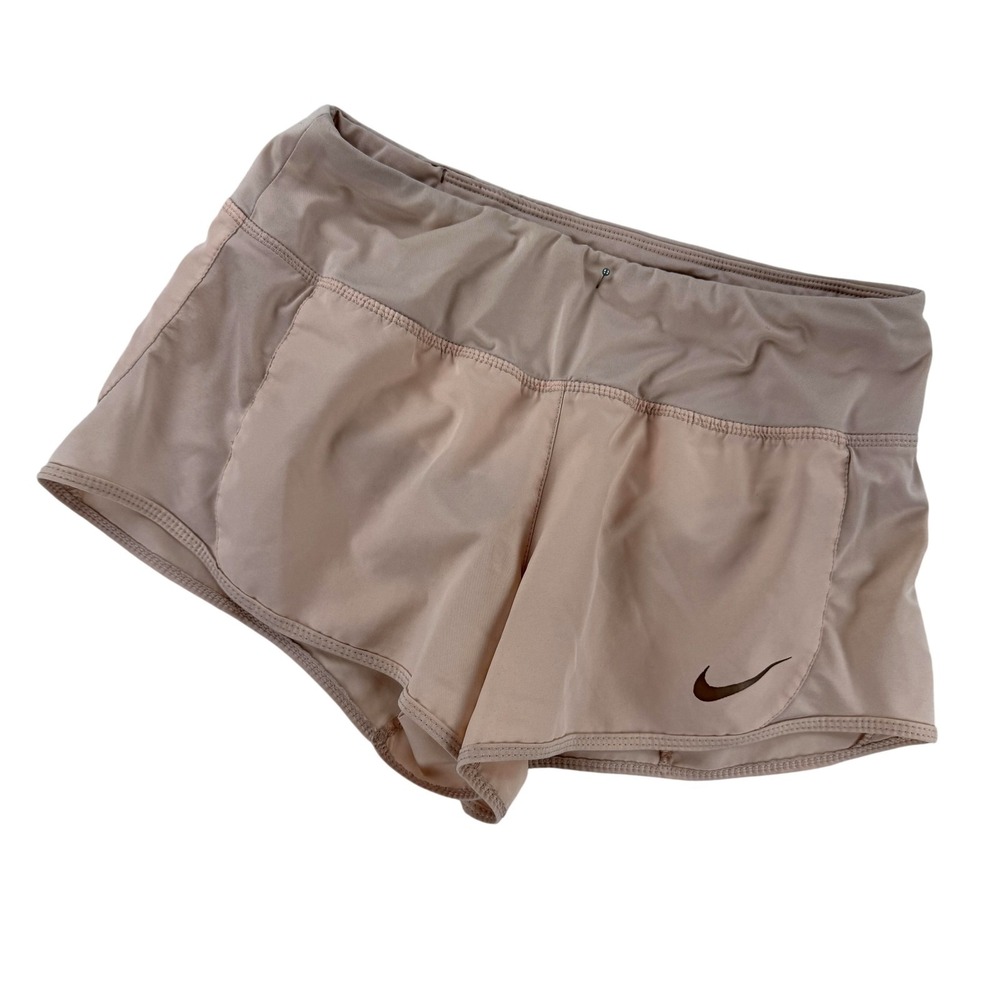 Nike Dri-FIT Shorts Womens Small Pink Running Athletic Lined Mesh Drawstring